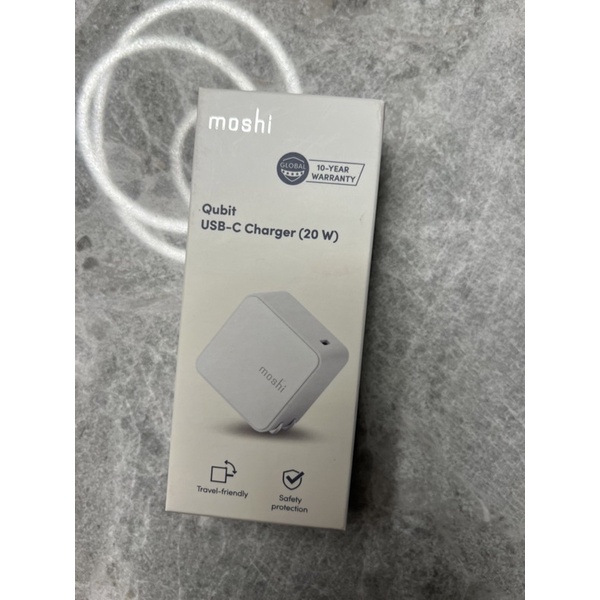 moshi Qubit 迷你 USB-C 充電器（PD 快充 20W）