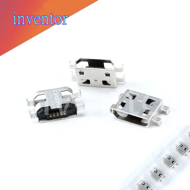 10pcs Micro USB 5pin B 型母連接器, 用於手機 Micro USB 插孔連接器 5 針充電插座,