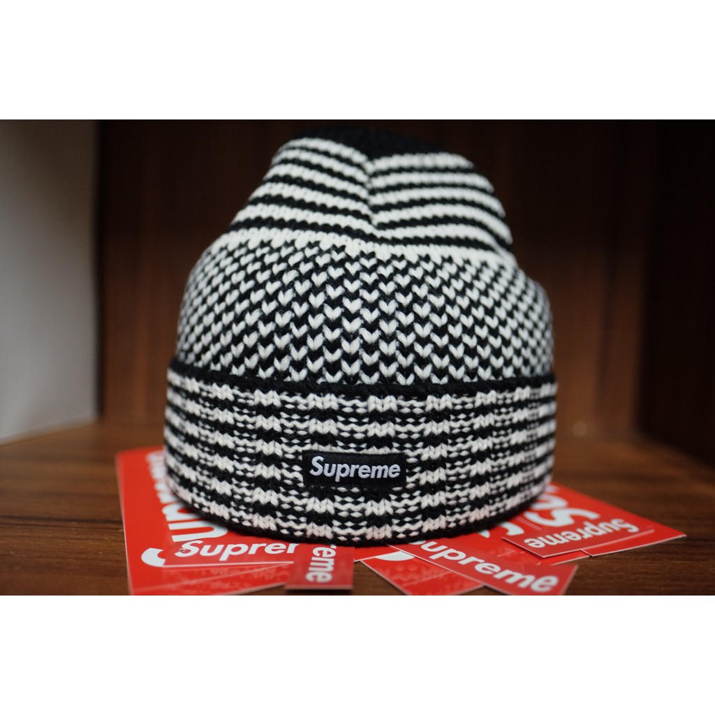 supreme jacquard beanie