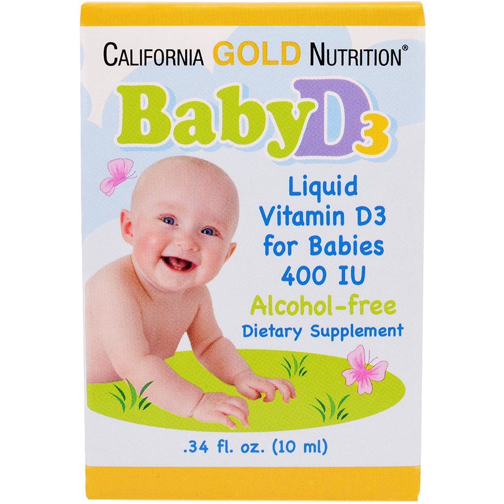 現貨【蝦爸】2023到期 California Gold Nutrition Baby d3 維他命維生素D3 10ml