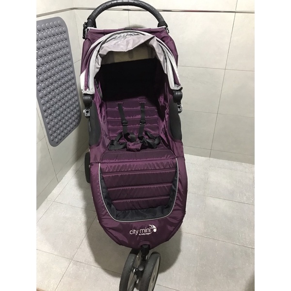 二手Baby jogger city mini嬰兒推車 嬰兒車 慢跑車 紫色 -可新生兒 大童