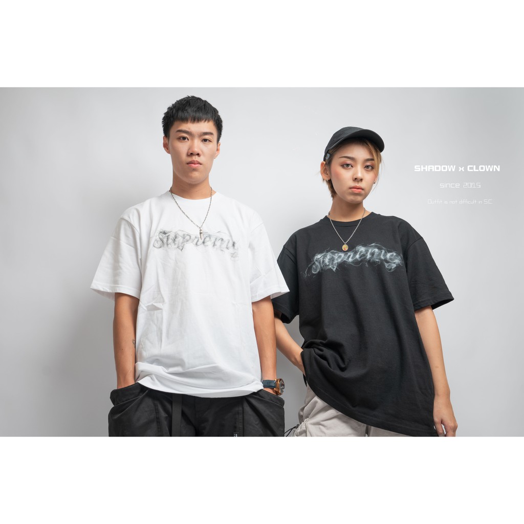 supreme smoke tee black