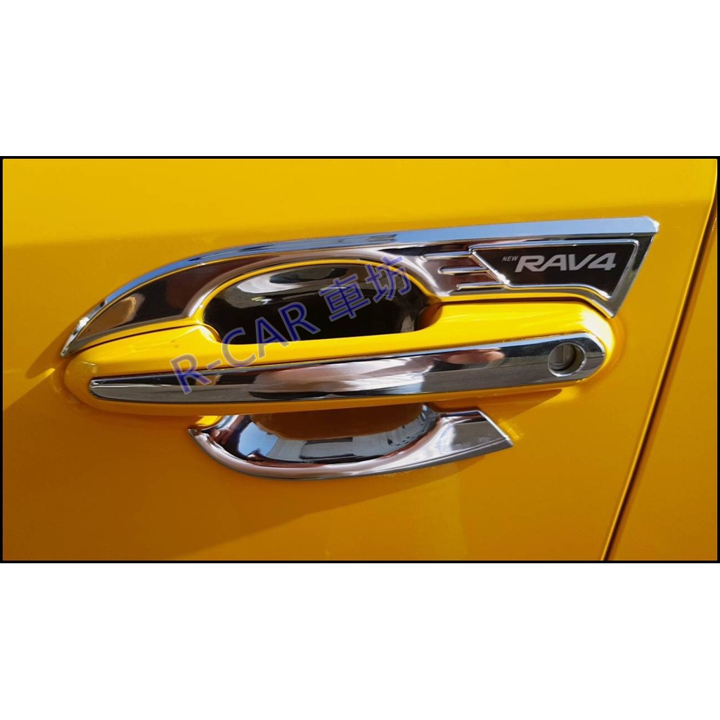 R-CAR車坊 豐田 2019 5代 五代 RAV-4 RAV4 鍍鉻外門碗 碗公 防刮飾框 ABS電鍍 toyota
