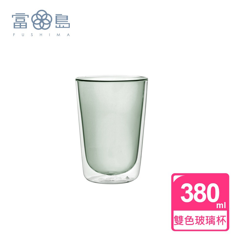 【FUSHIMA 富島】Addicted系列-雙層玻璃杯380ML-時尚貴族黑