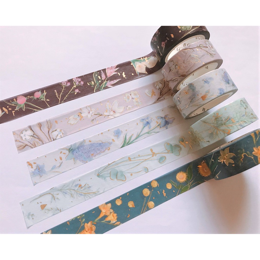 分裝紙膠帶 日本紙膠帶bgm 花之色金箔life系列分裝100cm 可挑款現貨 注意不是整捲販售 蝦皮購物