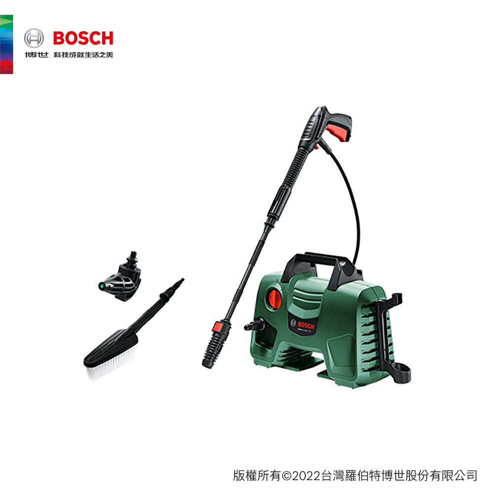 BOSCH 博世 高壓清洗機套組EA 110+刷狀噴頭+90°直角噴頭