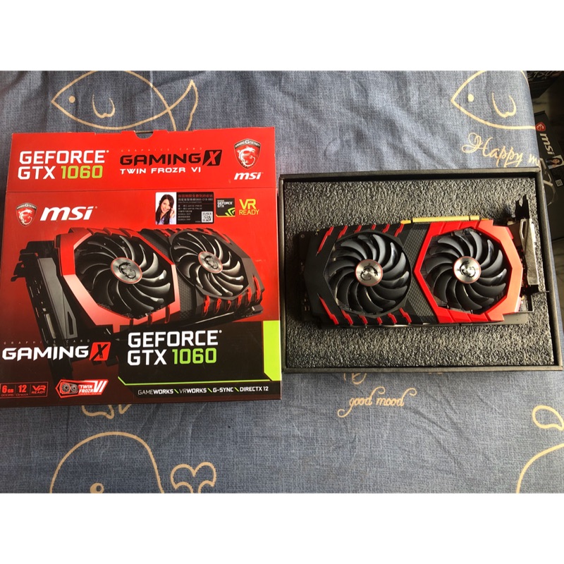 MSI GeForce GTX 1060 GAMING X 6G 顯示卡