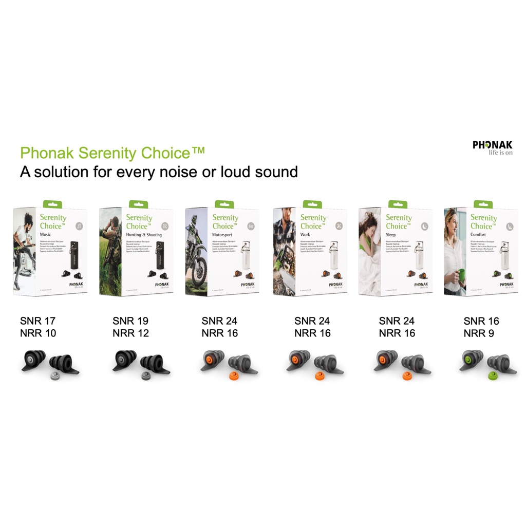 『現販售』 瑞士品牌Phonak serenity choice  濾音 防噪 專業型耳塞