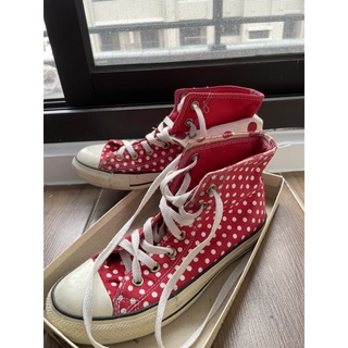 （可議）converse紅點復古翻蓋帆布鞋