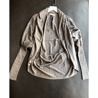 日本帶回【M】設計款不規則針織羊毛🐑罩衫小外套