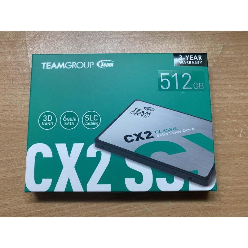 TEAM 十銓 CX2 512GB 2.5吋 SATAIII SSD 固態硬碟