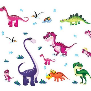 五象設計 動物 DIY 壁貼 卡通恐龍貼畫紙 兒童卡通房牆貼 房間裝飾貼動物貼童趣組合牆貼