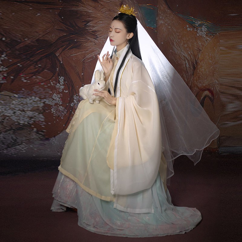 Cos Cos服装季九月念秋如玉明制立領斜襟春夏款女原創漢服套裝 6月12日發完 蝦皮購物