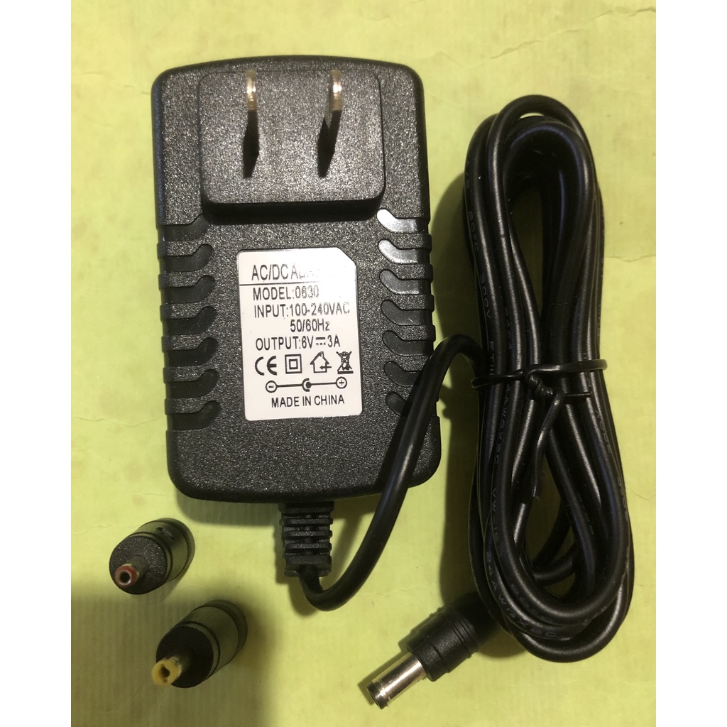 110V 220V 轉 6V 3A 變壓器 電子變壓器 電源供應器 AC-DC 6V3a附轉接頭 3米電線長