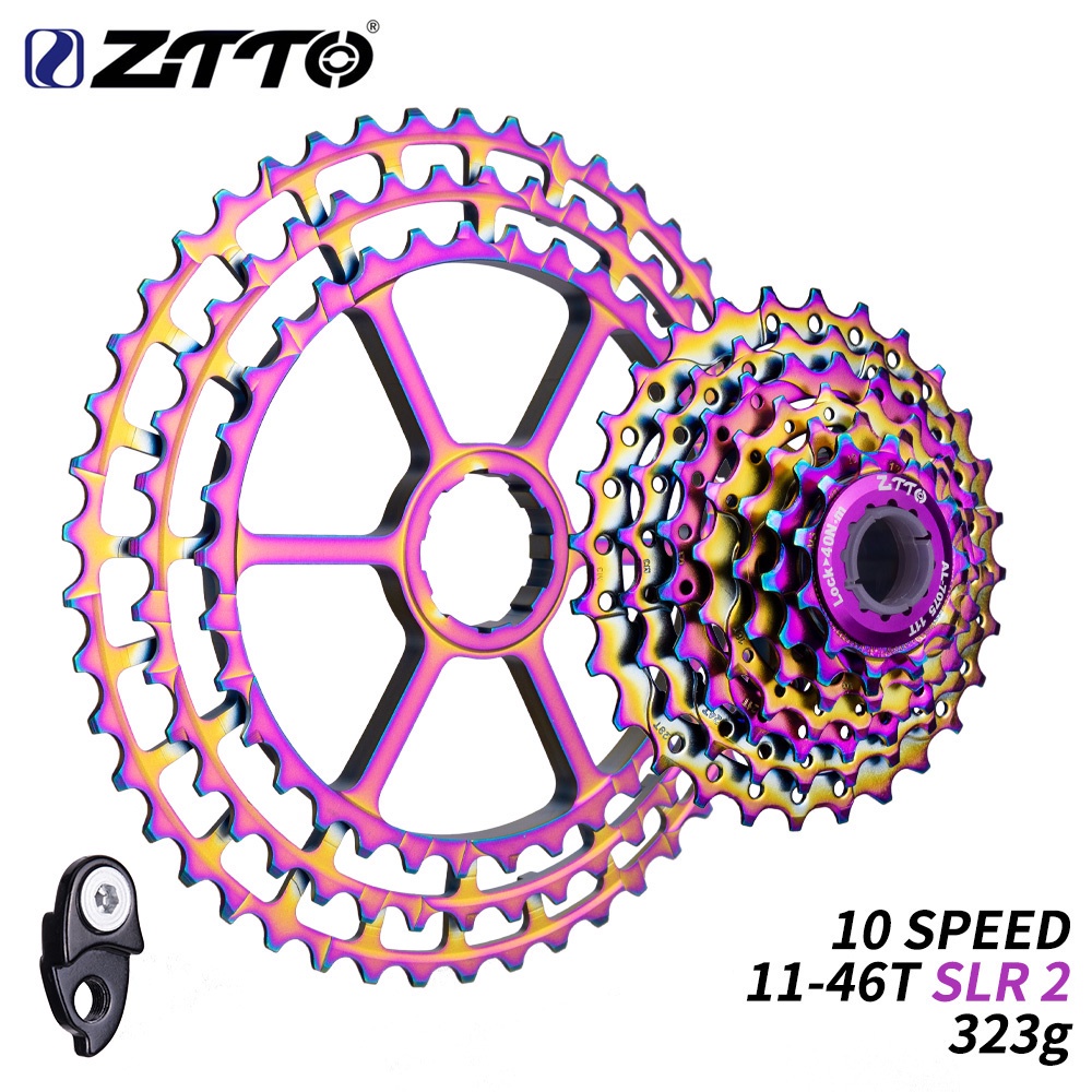 Ztto MTB Cogs 10 速自行車 11-46t Slr 2 飛輪 46t 飛輪彩虹飛輪 Hg 系統 10s 超