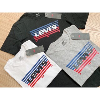 【Ayllon】Levi's 男版 雙色線條款 經典Logo 短Tee 現貨