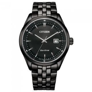 CITIZEN星辰GENTS經典黑品貌非凡藍寶石鋼帶錶41mm(BM7565-80E)