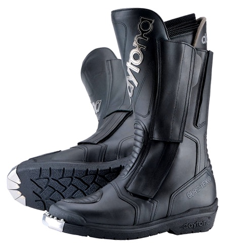 【德國Louis】Daytona摩托車靴 黑色Gore-Tex防水透氣皮革運動越野休旅長筒機車鞋車靴長靴編號202310