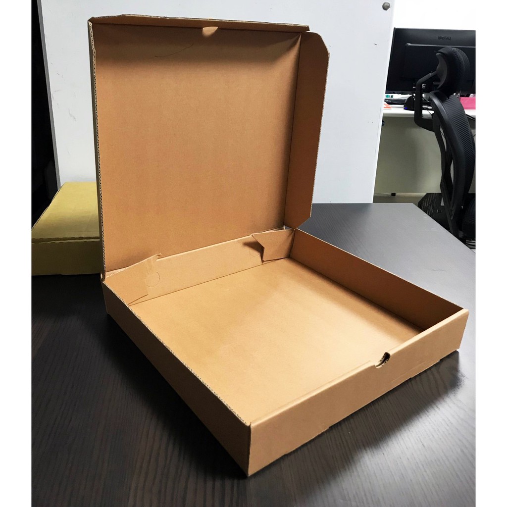 【無敵餐具】9吋-牛皮硬紙披薩盒(100入一捆出貨)PIZZA盒/外帶外賣/較瓦楞紙硬度高【WD0015】