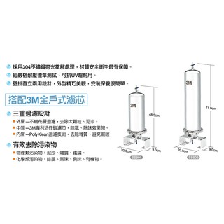 (全省免費原廠安裝) 3M Filtrete SS801 全戶式不鏽鋼淨水系統