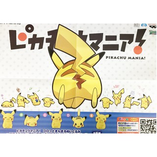 全新日本景品 日空版 神奇寶貝 寶可夢 皮卡丘 狂熱 絨毛 娃娃 產地直送 ピカチュウマニア コロっとまんまるぬいぐるみ