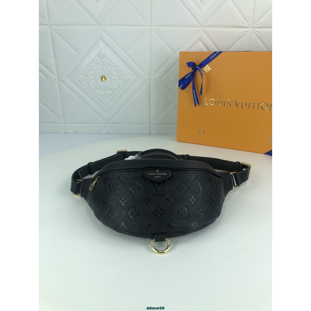L V 路易 威登new Wave 老花腰包m黑色胸包斜背包側背包男包女包包包 蝦皮購物