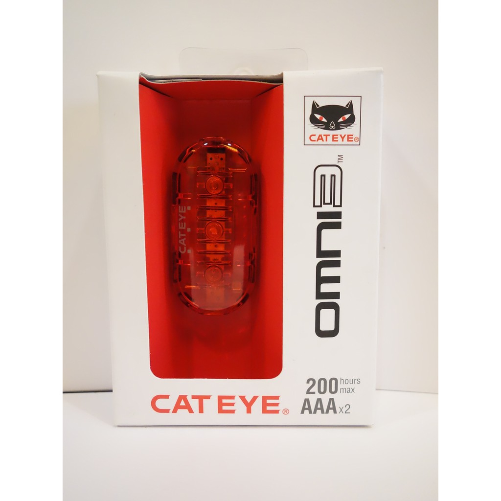 全新 CATEYE OMNI 3 TL-LD135 日本貓眼/單車尾燈/3顆LED燈/警示燈/可掛尾包/快閃式200小時