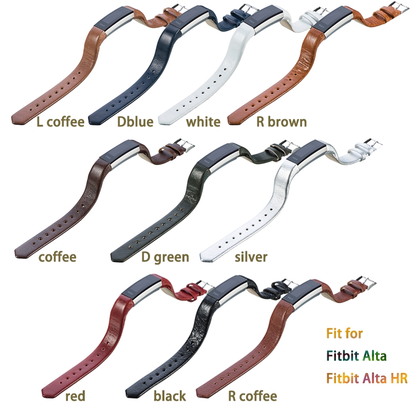 智能手錶替換錶帶Fitbit Alta / Fitbit Alta HR男女通用 超薄腕帶 皮革錶帶