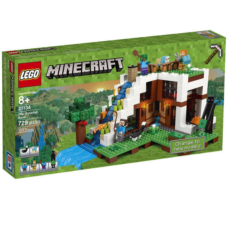 ＊特價＊【積木樂園】樂高 LEGO 21134 MINECRAF TThe Waterfall Base
