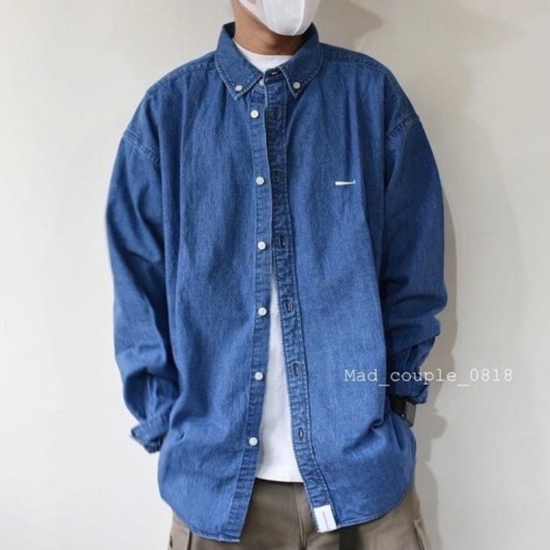 ブランド名 DESCENDANT ALLEN DENIM LS SHIRT デニムシャツ 青 www