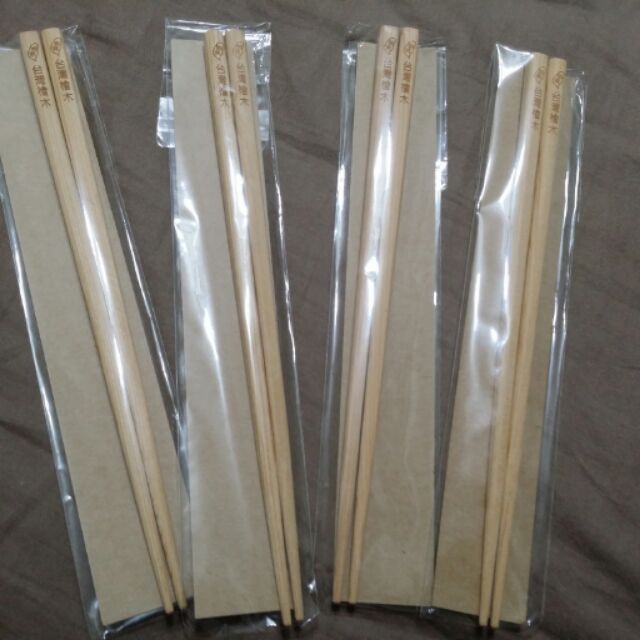 台灣檜木筷子23公分長，檜木飯匙組合