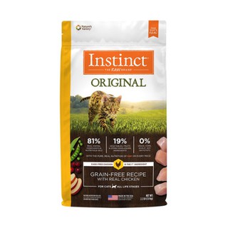 今日下殺價Instinct原點雞肉無穀全貓配方11lb (WDJ 品牌推薦)11磅