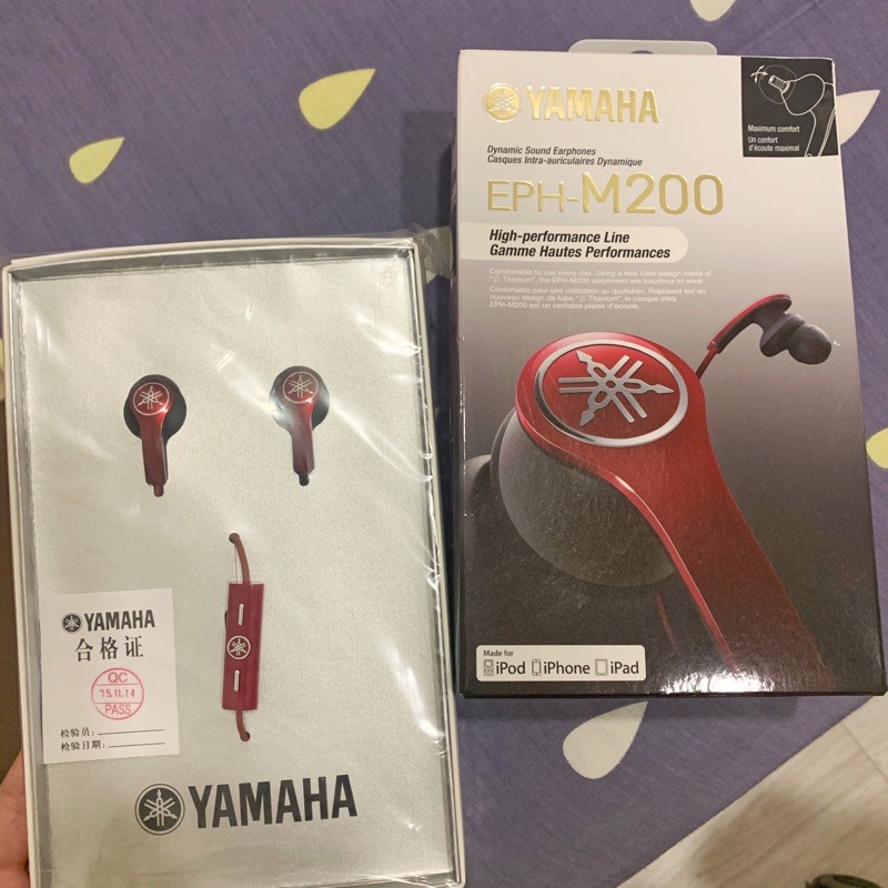 Yamaha EPH-M200 耳道式耳機（全新）