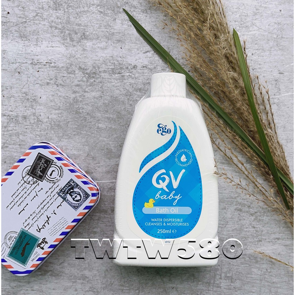 澳洲EGO意高 2025效期 QV BABY 嬰兒呵護沐浴油 (泡澡專用)250ml (Baby Bath Oil)