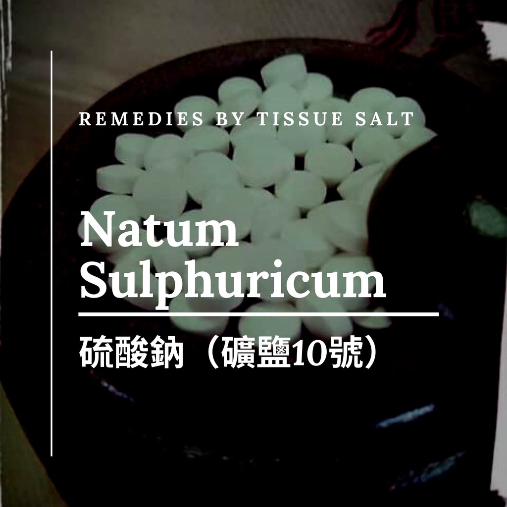 順勢十二組織鹽／礦鹽Natum Sulphuricum【⑩硫酸鈉6X】 Tissue Salt 8克 食在自在心空間