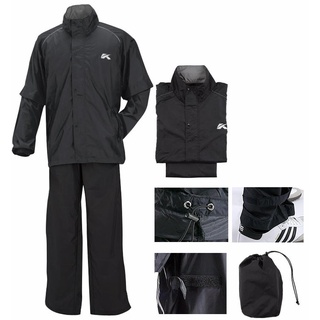 Kasco Rain Suit 男雨衣 黑色 , #ARW-006 雨衣