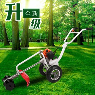 外銷強悍升級版~(送大套餐)四衝程割草機+長刀片+圓鋸片+鋤草頭+鬆土刀+開溝刀 手推式汽油割草機果園除草機鋤草鋤地鬆土