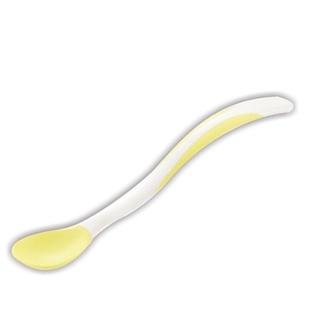 Richell 利其爾｜TLI 柔軟離乳湯用湯匙-黃色(哺育寶寶的第一首選餐具)