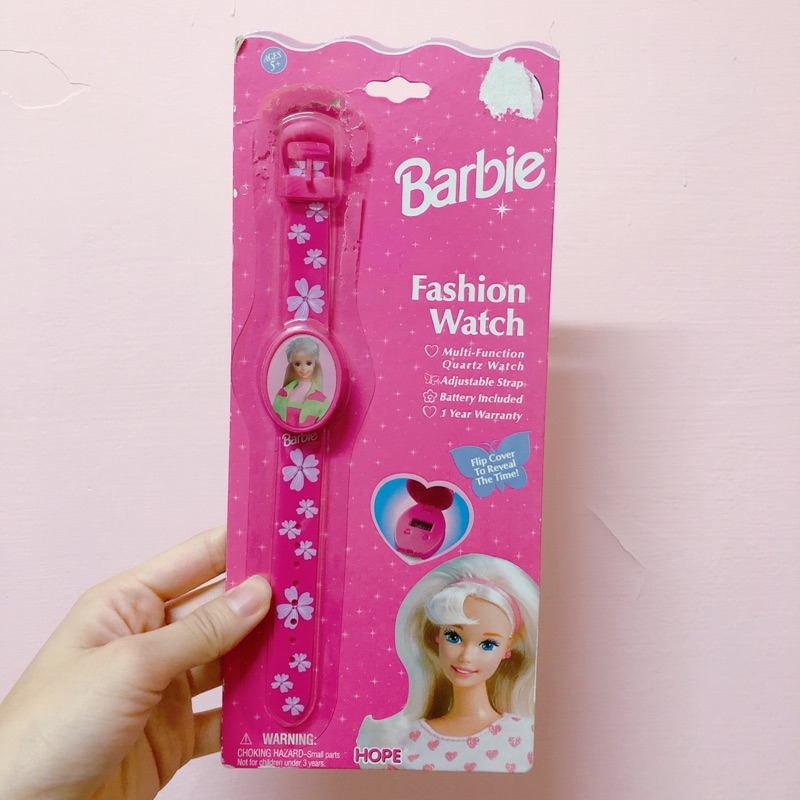A0108 1997年 早期 復古 芭比娃娃 手錶 Barbie Mattel 美泰兒 HOPE 擺飾 絕版