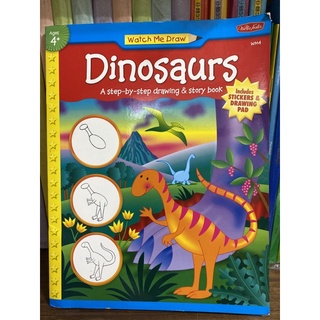 二手 童書 英文原文書 Dinosaurs Watch Me Draw