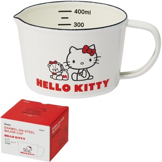 凱蒂貓 Hello Kitty 不鏽鋼琺瑯大計量湯杯(450ML)
