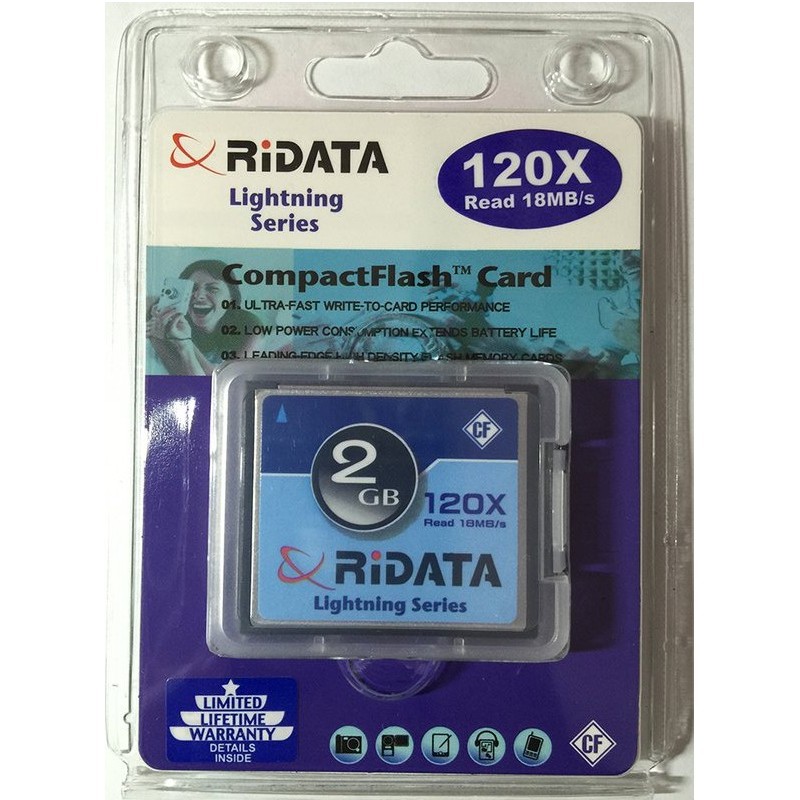 錸德 RIDATA CF 2GB 120X 記憶卡