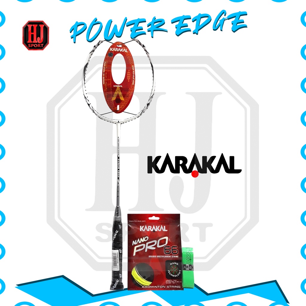 原創 Karakal Power Edge 球拍獎勵羽毛球 T 恤線