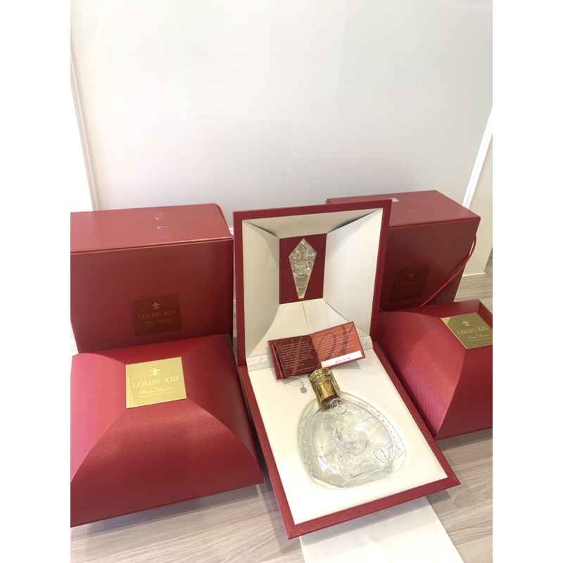 路易13 Louis xiii 路易十三 路易13 Baccarat 手工打造的水晶瓶(空酒瓶) 含原廠盒單（保留）