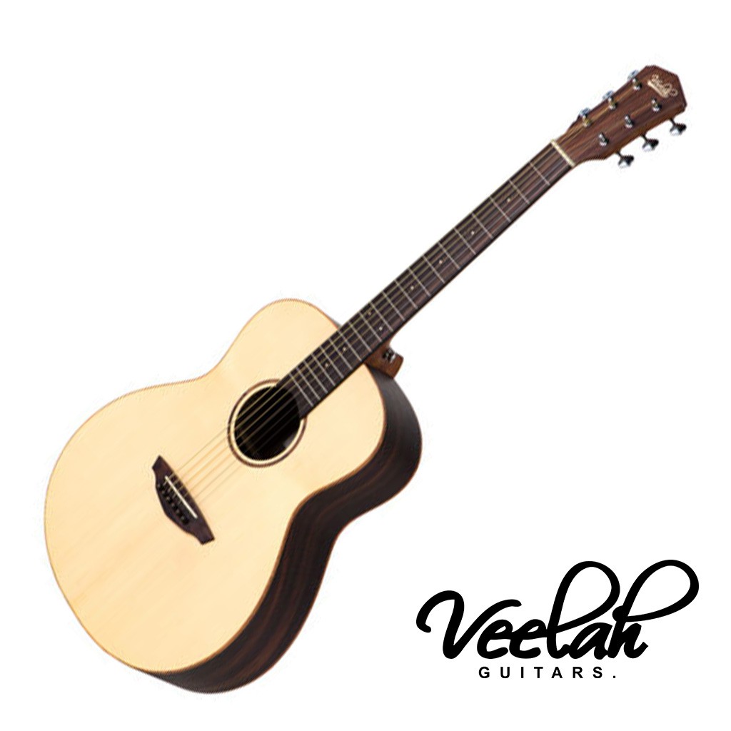 Veelah 旅行吉他 Mini Camper R 36吋 小吉他 雲杉單板 MC-R 玫瑰木背板 - 【他,在旅行】