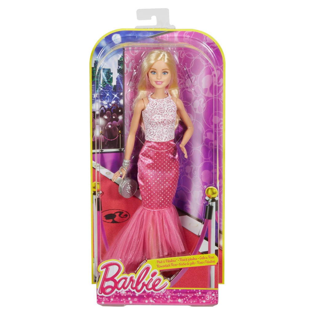 MATTEL 芭比娃娃 Barbie 華麗晚宴芭比 ~[粉色]加贈MATTEL禮服一套