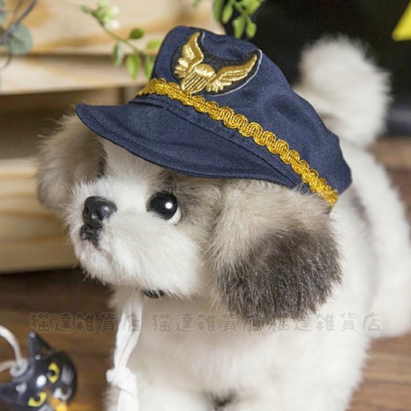 現貨 日本帶回 寵物用品 貓 狗 小型貓犬 中型貓犬 cosplay 帽子 角色扮演 警察帽 裝飾 寵物飾品