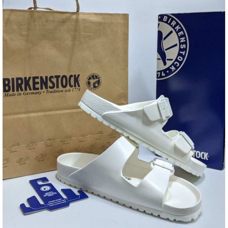 『BAN'S SHOP』Birkenstock EVA 勃肯涼鞋 白色 全新 EU41 專櫃公司貨 德國製