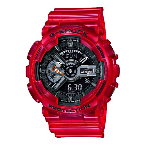 【CASIO】G-SHOCK Nereus海洋守護男錶-紅(GA-110CR-4A)正版宏崑公司貨