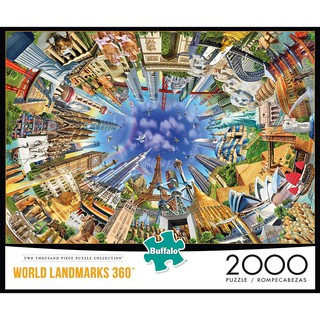 歐美進口拼圖Buffalo（美國）/2000片/World Landmarks 360